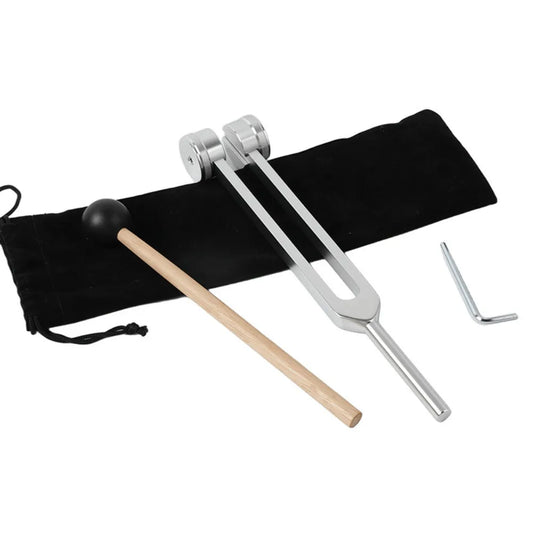 128 /512Hz Chakra Healing MassageTuning Fork Set,Aluminum Alloy Tuning Forks Used for Sound Therapy Yoga Meditation Accessory