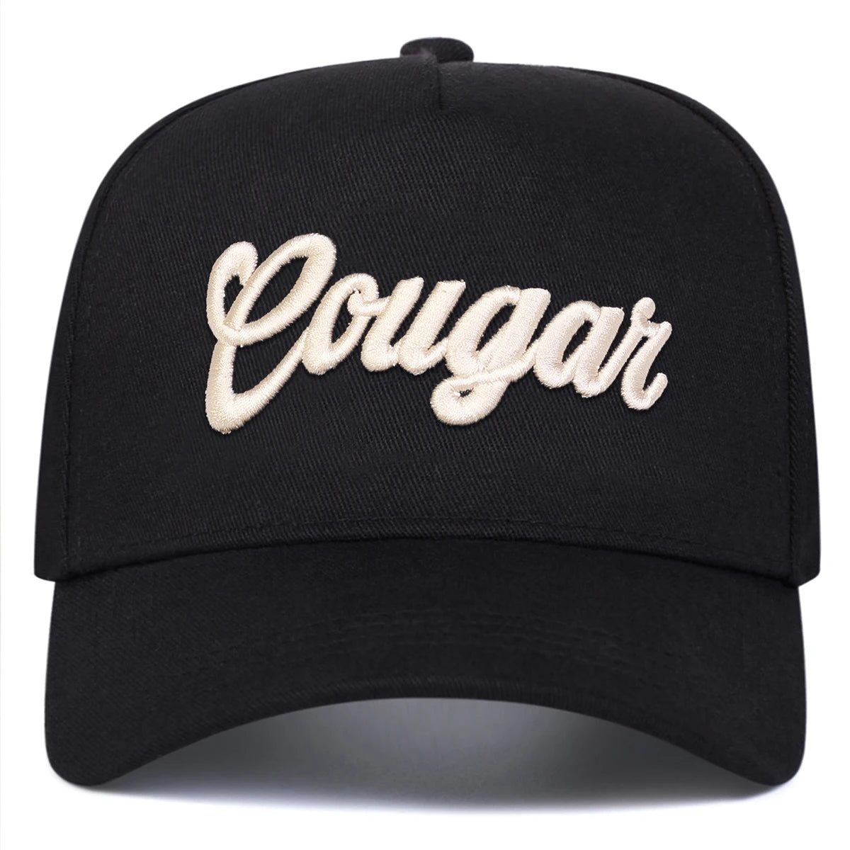 Unisex COUGAR Letter Embroidery Baseball Caps Spring Autumn Outdoor Adjustable Casual Hats Sunscreen Hat Sports Cap