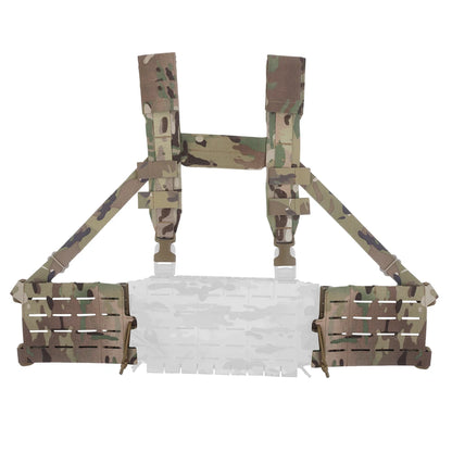Tactical ARC Chest Rig V3 Shoulder Strap 5.56 Triple Mag Pouch with Bilateral Quick Release Slide Molle Platforms Hunting Vest