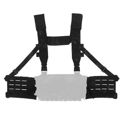 Tactical ARC Chest Rig V3 Shoulder Strap 5.56 Triple Mag Pouch with Bilateral Quick Release Slide Molle Platforms Hunting Vest