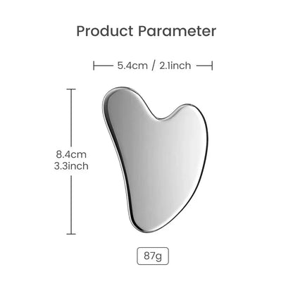 Gua Sha Board Guasha Massage for Face Stainless Steel Body Massager Facial Scraping Plate SPA  Guasha Scraper for Neck Back