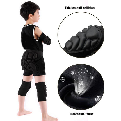 1Pair Thick Sponge Knee Pads Elbow Sleeves Guard Collision Avoidance Sport Protective Kneepads Skate Knee Support for Kids Youth