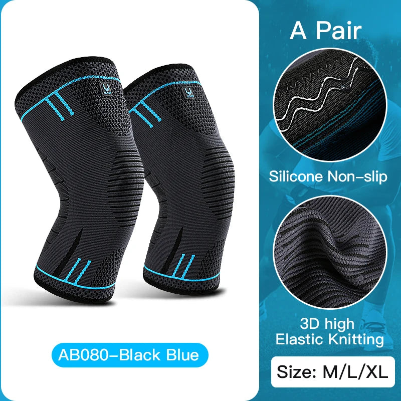 VILICO Sports Knee Pads, Non-Slip, Comfortable to Wear, Adjustable Tightness, Suitable for Men and Women for Outdoor Tennis