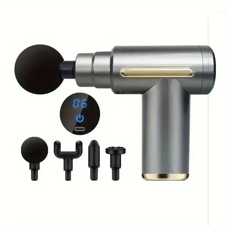 Percussion Mini Massage Gun Portable Handheld Massager for Back Neck Shoulder Leg Muscle Pain Relief Daily Relaxation