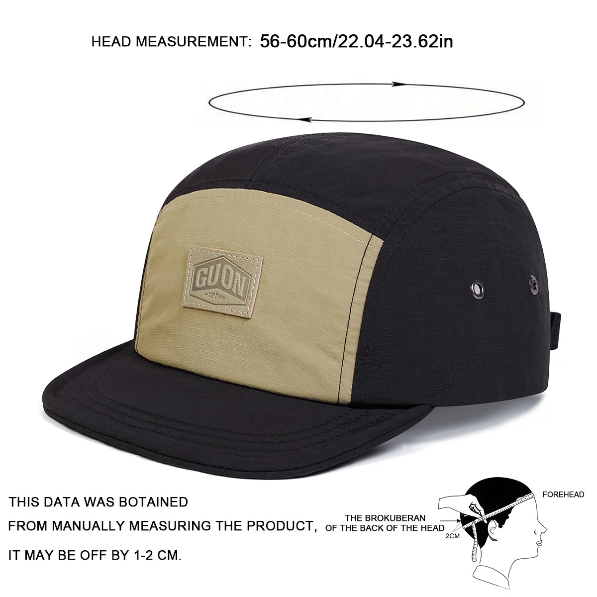 Unisex CUON Letter Label Quick Drying Baseball Caps Spring Summer Outdoor Adjustable Casual Hats Sunscreen Hat Sports Cap