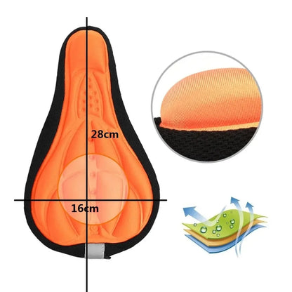 1PC Bicycle Saddle Cover 3D Soft Thickened Sponge Pad for MTB Breathable Outdoor Cycling Seat Cushion Bike Accessories