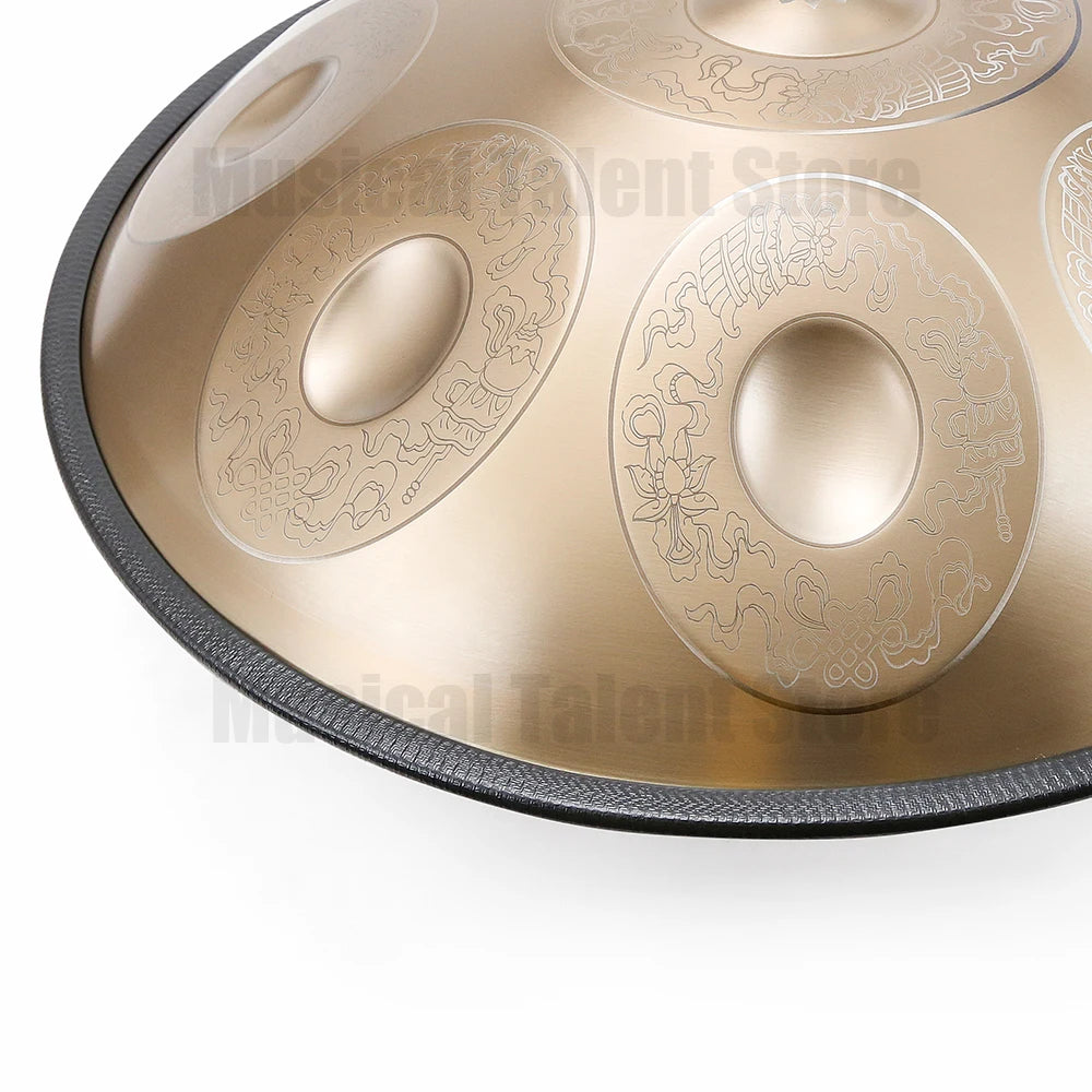 22inch9/10/12notes Steel Tongue Drum,Authentic Handpan,Professional Hand Plate,Meditation,Sound Therapy,yoga,relax