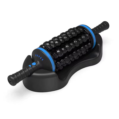 Electric Roller Massage Stick Deep Tissue Muscle Fascia Relaxation Massager Cordless Rechargeable Fitness Exercise Pain Relief