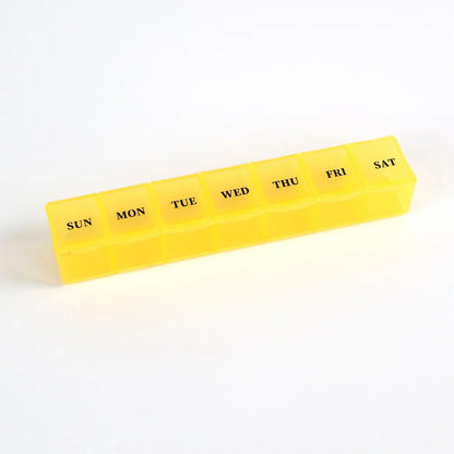 New Hot Weekly Premuim Portable 7 Grids 1 Times A Day Pill Storage Cases Box Organizer Container for Vitamins Medicine Fish Oils