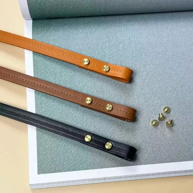 Handmade DIY Bag Straps Premium PU Leather Handles with Customizable Length Detachable Shoulder Strap Kits for Handbag Making