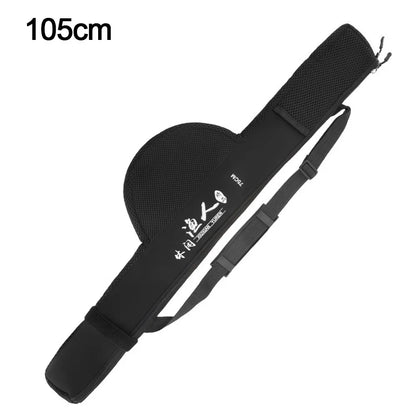 New Portable Fishing Rod Bag With Shoulder Strap Black Fishing Pole Reel Bag Folding Fishing Rod Case