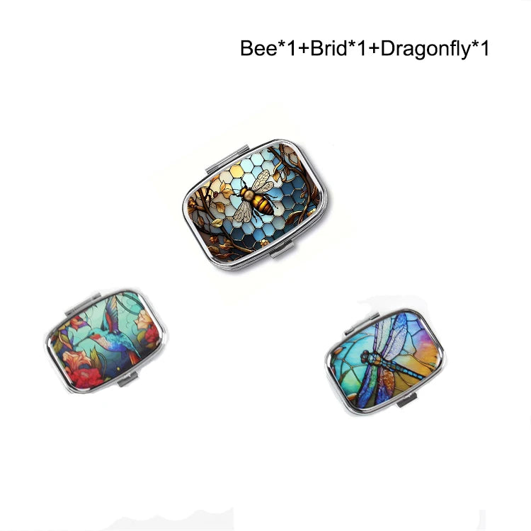 Travel Cases Lovely Colored Medicine Metal Jwelery Organizers Household Holder Iron Cabinet Small pill container