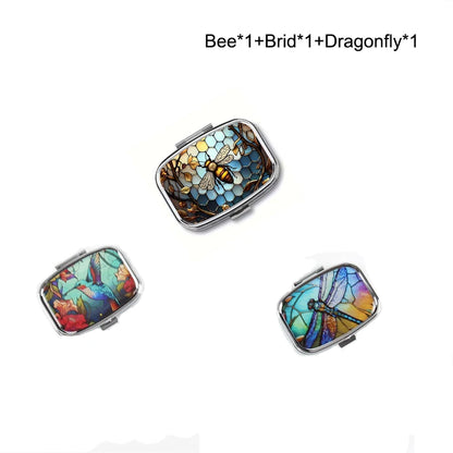 Travel Cases Lovely Colored Medicine Metal Jwelery Organizers Household Holder Iron Cabinet Small pill container