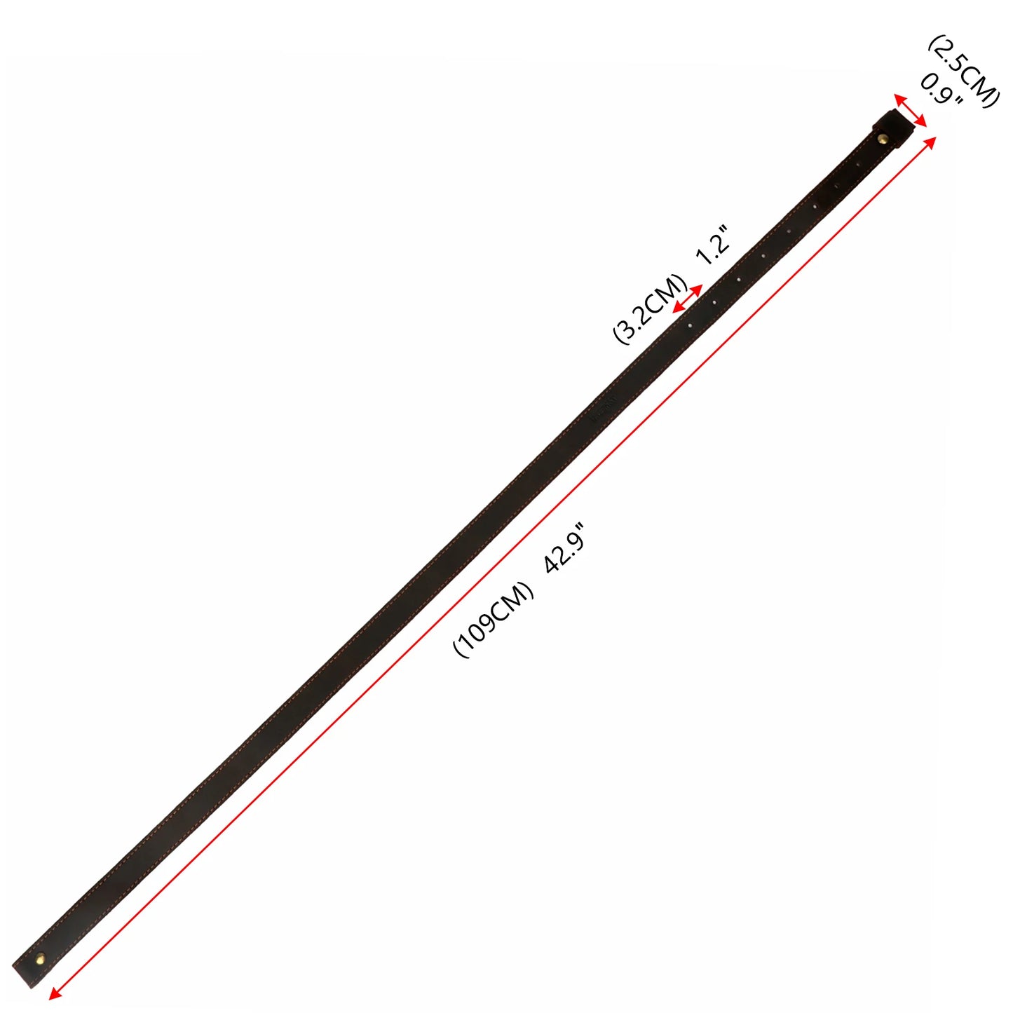 Tourbon Dual Point Gun Strap Leather Belt Gun Slings Rifle Shoulder Strap with Swivels Hunting Gun Accessories 92cm