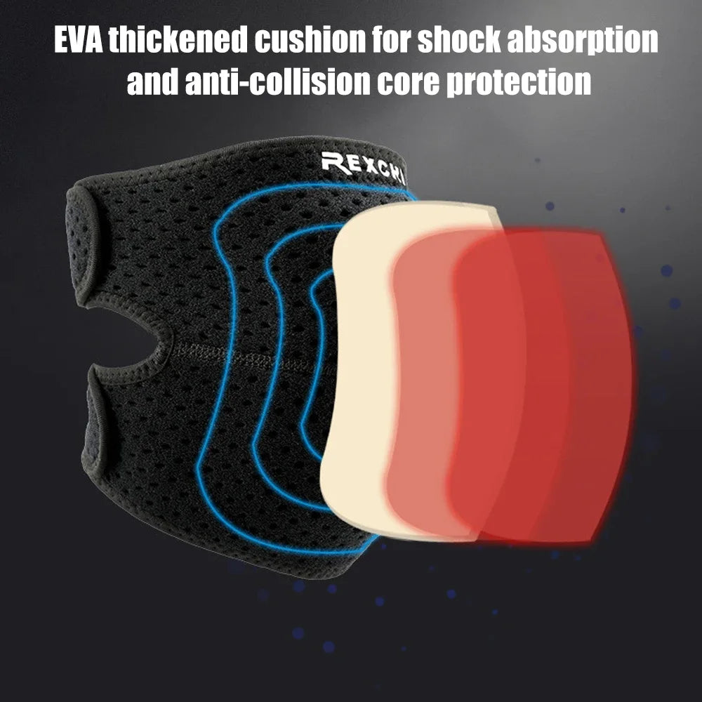 1/2Pcs Breathable Kneepads, Thicken Knee Sleeves Brace Protector Pad Support Crash-proof Anti-slip Knee Pads Brace Wrap Tape