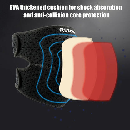 1/2Pcs Breathable Kneepads, Thicken Knee Sleeves Brace Protector Pad Support Crash-proof Anti-slip Knee Pads Brace Wrap Tape