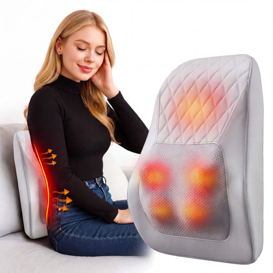 Back Massager Neck Massager with Heat 3D Kneading Massage Pillow for Relax Neck Back Shoulder Legs Gifts for Men Women Mom Dad