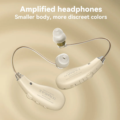 Rechargeable Over-the-Ear Hearing Aid Headphones for the Elderly with Noise Reduction and Affordable Pricing