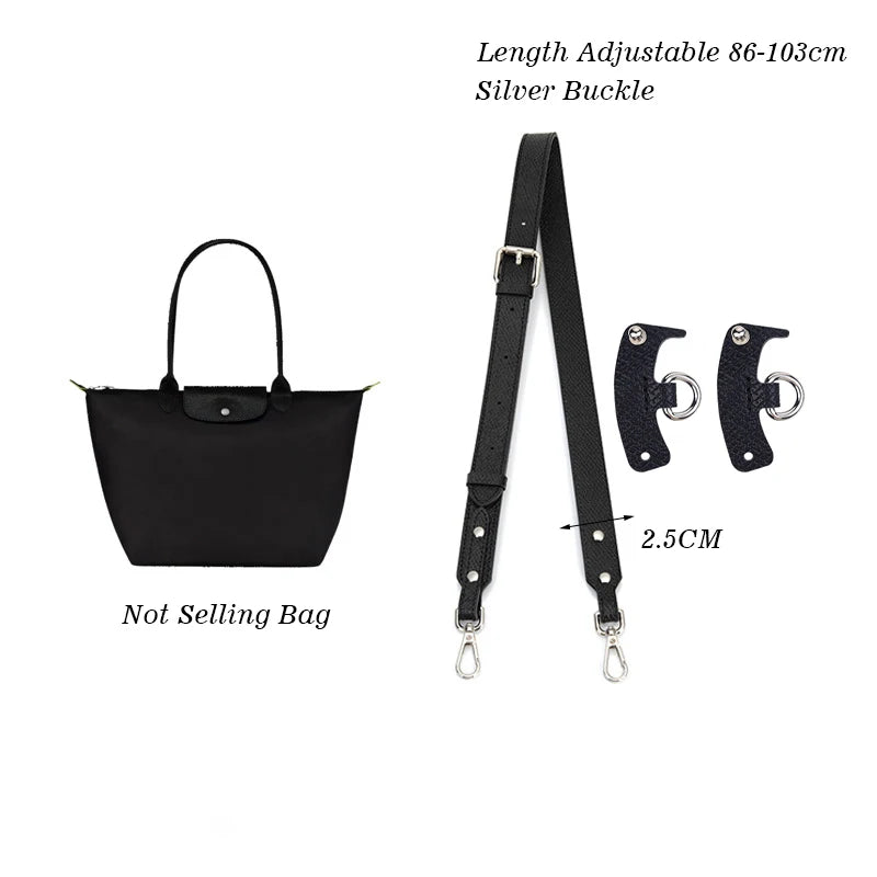 New Adjustable Purse Straps For Longchamp Replacement Crossbody Bags Handbag Wide Shoulder Strap Real Leather Adjustable