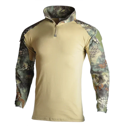 Camouflage Tactical Uniform Hunting Shirts Pants with Elbow Knee Pads Outdoor Hiking Training Frog Sets Clothing Ghillie Suits