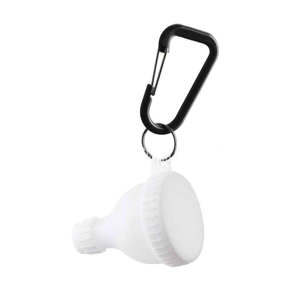 15g/50ml Protein Powder Bottle Leak Proof Reinforced Cap Medicine Box with Carabiner Health Funnel Protein Powder Container