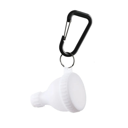 15g/50ml Protein Powder Bottle Leak Proof Reinforced Cap Medicine Box with Carabiner Health Funnel Protein Powder Container