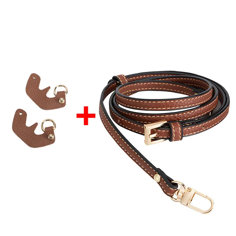 No Hole Punch Leather Replacement Strap Adjustable Crossbody Bag Strap Clip On Shoulder Strap for Purse Handbag Accessory