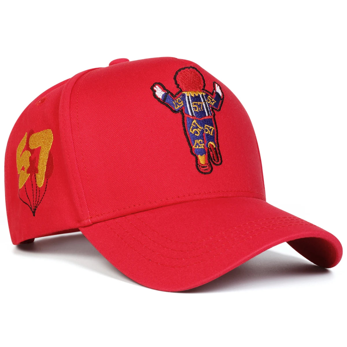 Unisex Joker 57 Embroidery Baseball Caps Spring Autumn Outdoor Adjustable Casual Hats Sunscreen Hat Sports Cap