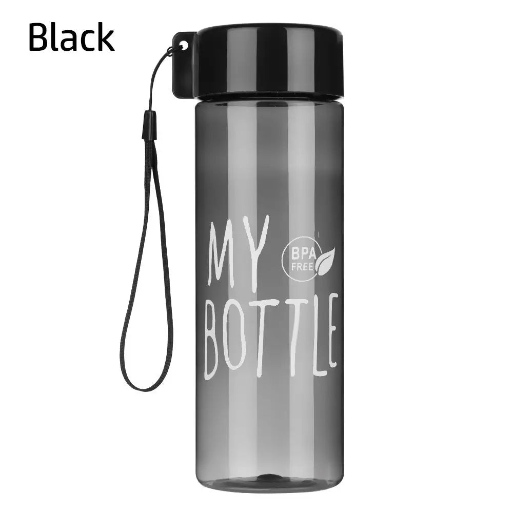 500ML Large Capacity Sports Water Bottle Transparent Drinking Cup Men Women Summer Outdoor Portable Plastic Coffee Juice Cup
