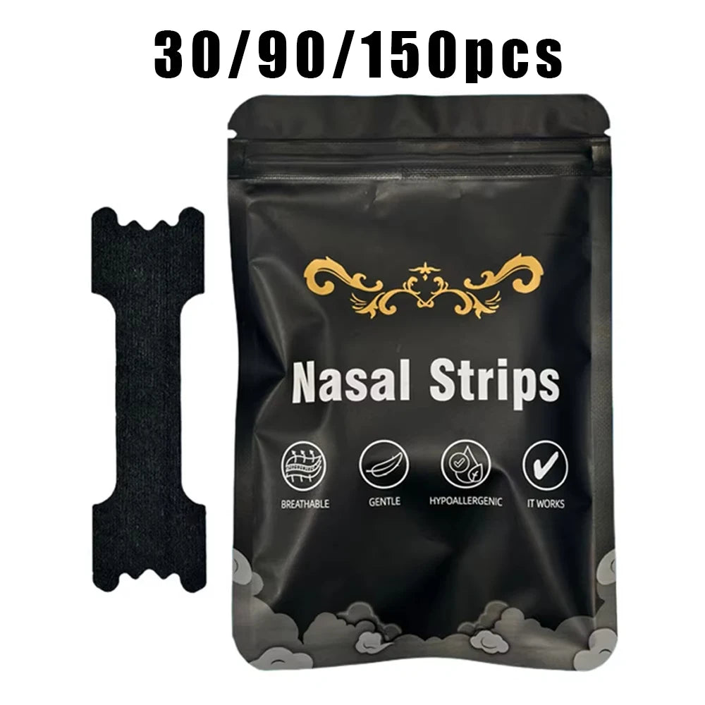 30/90/150PCS Enhanced Adhesion Sports Nasal Strips Breathable Comfortable Design Sleep Aid Non-Invasive Anti Snoring Nose Patch