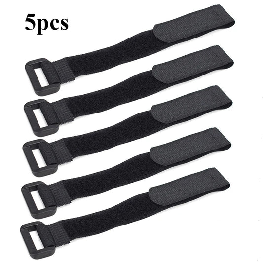 5PCS Bike Handlebar Straps Universal Nylon Tie Bands for Flashlight Gear Accessories Sticky Fastening Strap