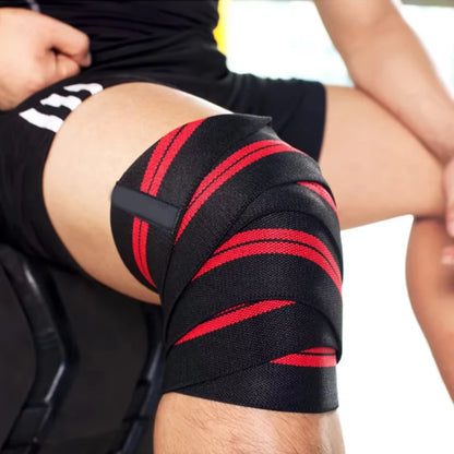 Sports Elastic Bandage Knee Pads For Squatting, Weightlifting, Winding, And Pressure Leg Protectors