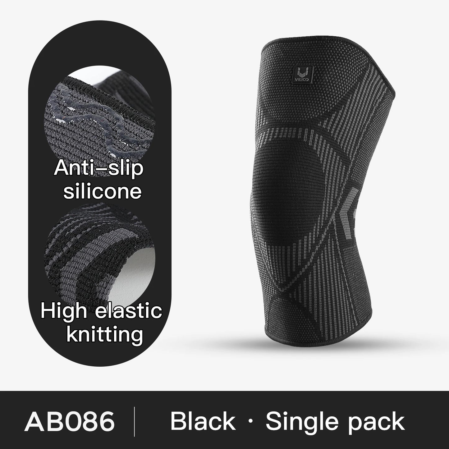 1 Pc Elastic Breathable Compression Knee Support Sleeve for Basketball Running Cycling