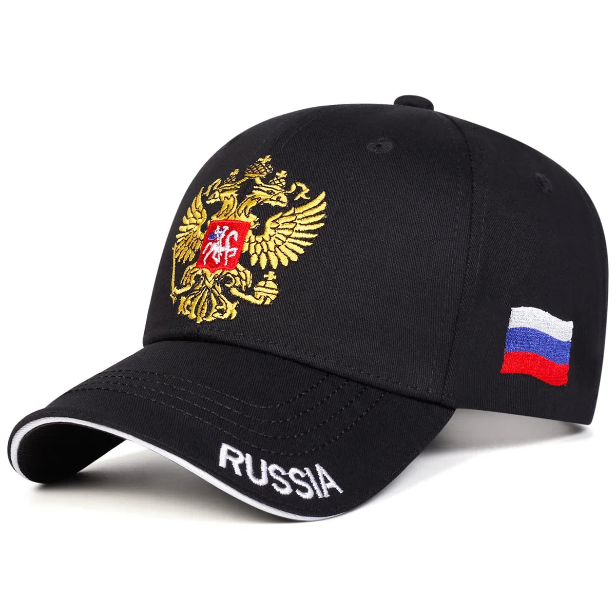 Unisex Double-headed Eagle Embroidery Baseball Caps Spring and Autumn Outdoor Adjustable Casual Hats Sunscreen Hat Sports Cap