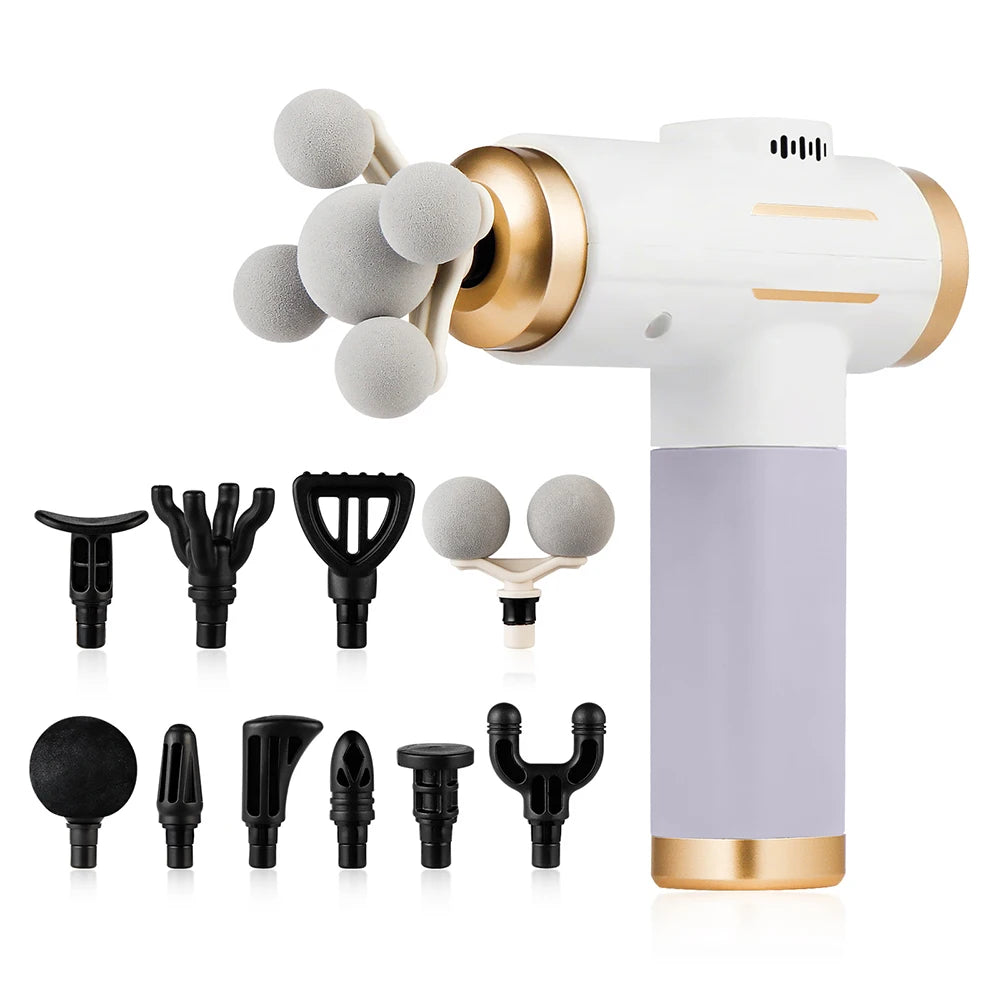 Electric Fascia Gun 99 Levels Deep Tissue Muscle Massage Gun High-Frequency Vibration for Shoulder Waist Leg Body masajeador