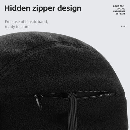 WEST BIKING Winter Cycling Cap With Brim Windproof Warm Sports Cap High Elastic Fleece Hiking Running Hat Cycling Equipment