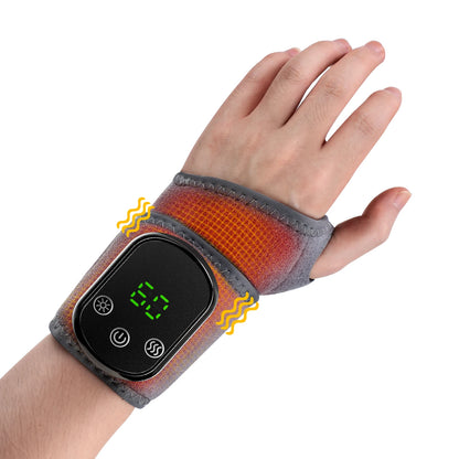 Cordless Wrist Hand Heated Massager Vibration Electric Hand Wrap Band Joint Wrist Support Brace Pain Relief Belt