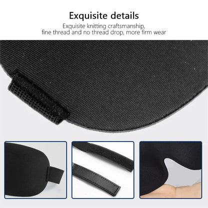 Comfortable Lightweight Eye Cover Soft 3D Contoured Sleeping Mask Breathable Eye Shade for Men and Women Night Travel Rest Aid