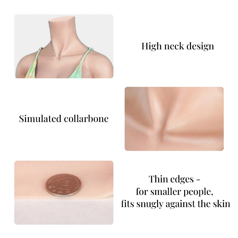 KUMIHO C Cup Silicone Bodysuit Crossdresser Breast Form Transgender Cosplay Artificial Vagina for Men Full Silicon Bodysuit