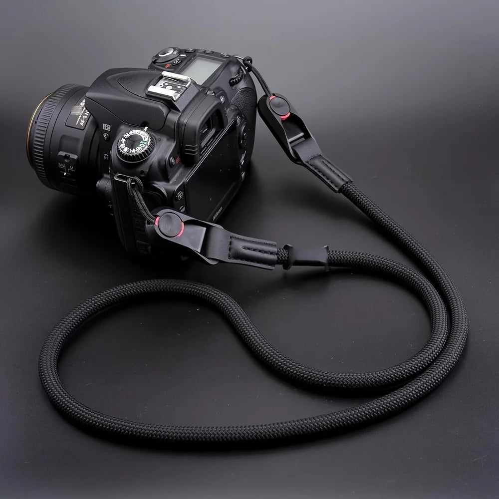 Adjustable Quick Release Round Rope Camera Shoulder Strap Fast Detachable Strap for DSLR Mirrorless Camera