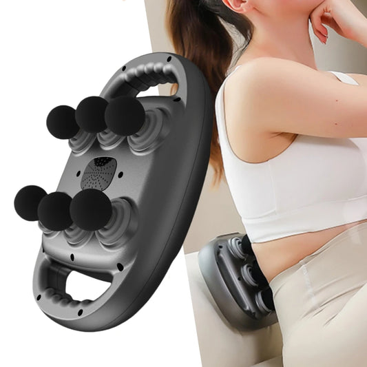 Six Heads Fascia Gun High Frequency Deep Tissue Vibration Muscle Relaxation Neck Waist Massage Professional Fitness Exercise