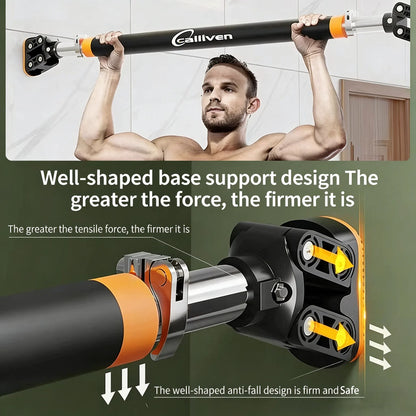 Wall-Mounted Door Pull-Up Bar for Home Gym, No Drilling Required, Adult Fitness Equipment
