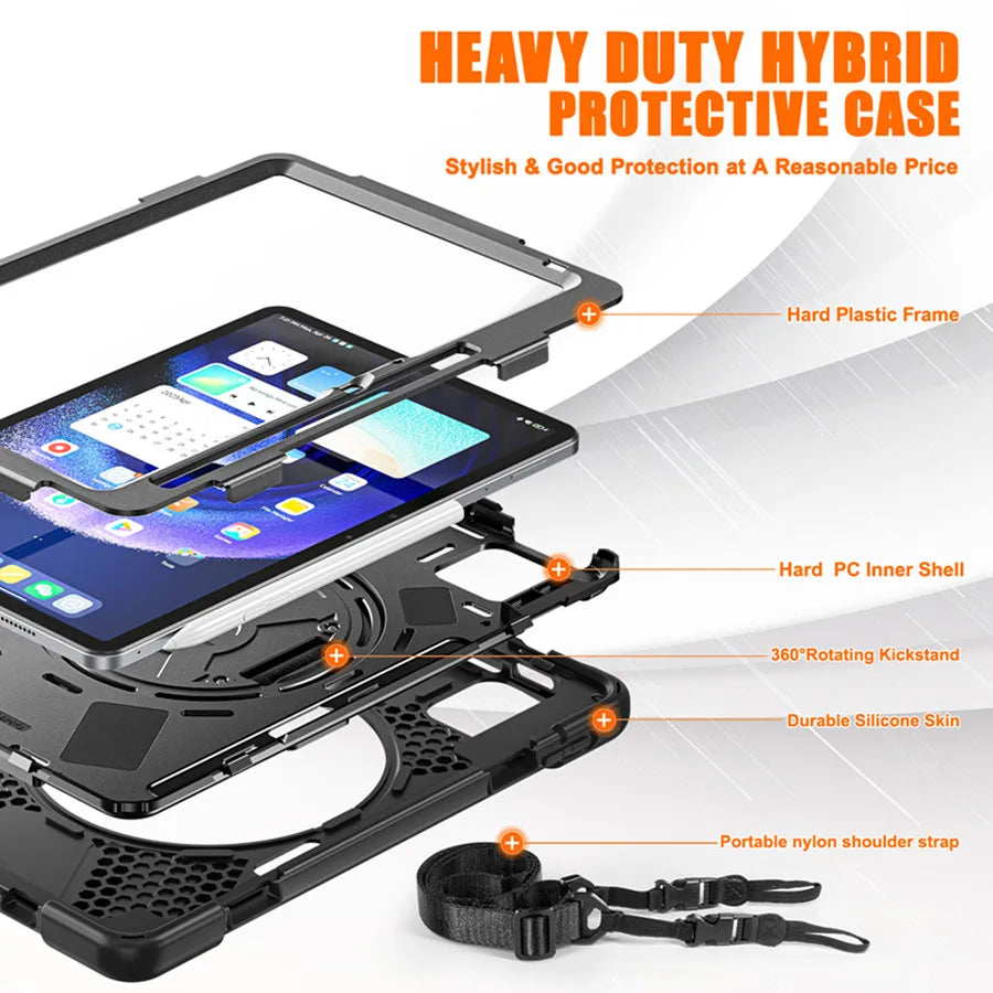 Case For Xiaomi Pad 6 5 Pro Case Shockproof Kids Protection Cover For Xiaomi Mi Pad 6 MiPad 6 Pro Case Kickstand Shoulder strapx