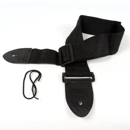 Guitar Strap Leather Head Adjustable Shoulder Strap For Classical Guitar Electric Bass Ukulele Accessories Black Guitar Strap