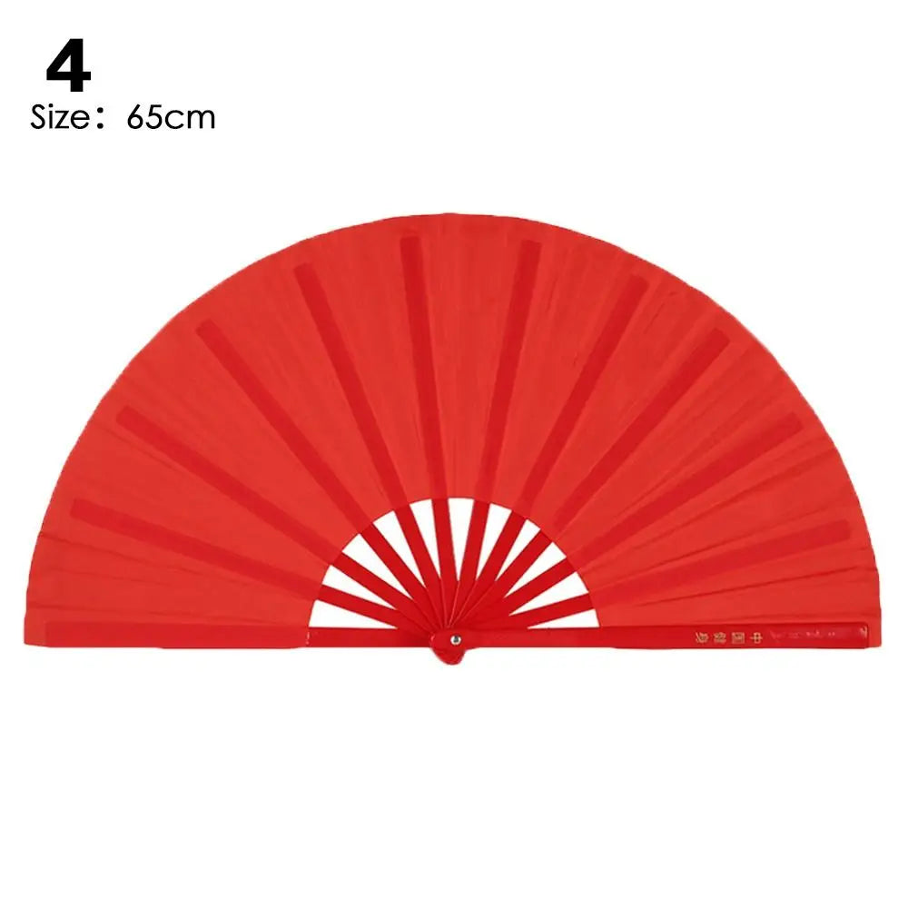 28/34cm Chinese Tai Chi Chinoiserie Gift Kung Fu Fan Folding Stage Fan Plastic Bone Fan Yoga Fan