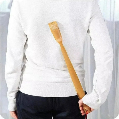 Natural Bamboo Back Scratcher – Soothe Itchy Skin and Unwind, Ideal for Older Adults
