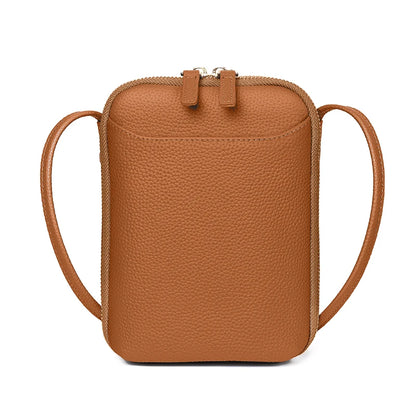 Girl's Leather Crossbody Wallet with Front Pocket and Adjustable Shoulder Strap – Perfect for Concerts, Festivals, and Sports Ev