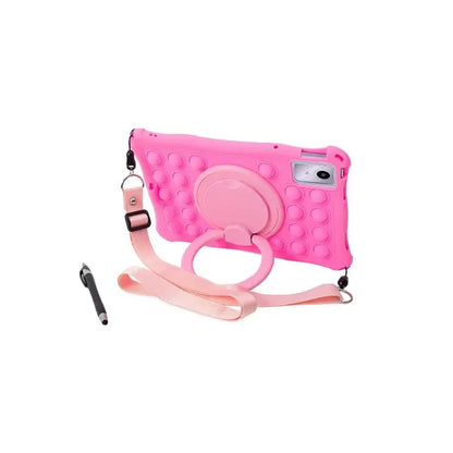 Silicone Case for Lenovo Tab M11 11 inch TB331FC TB330FU Decompression Bubble Rotating Bracket Cover with Shoulder Strap & Pen