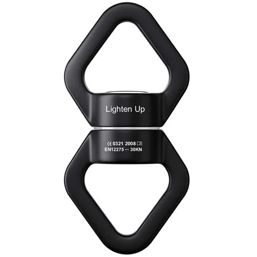 35KN Swing Swivel Aluminum Alloy Rotating Ring Aerial Yoga Hammock Rotating Connector Outdoor Rock Climbing Bearing Swivel