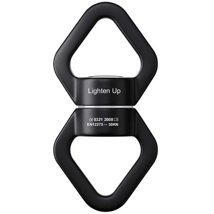 35KN Swing Swivel Aluminum Alloy Rotating Ring Aerial Yoga Hammock Rotating Connector Outdoor Rock Climbing Bearing Swivel